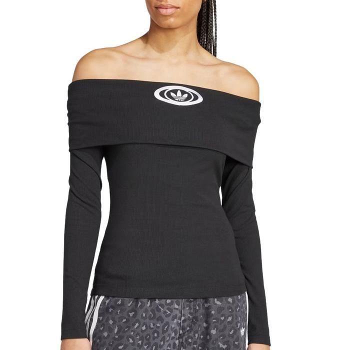 T-Shirt Noir Femme Adidas Campus2000