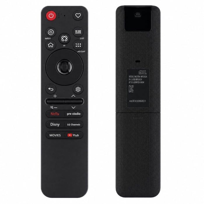 LG Télécommande Magic Remote 2026 sans pavé numérique Télécommande spécifique à ’appareil Bluetooth Infrarouge - vue 2