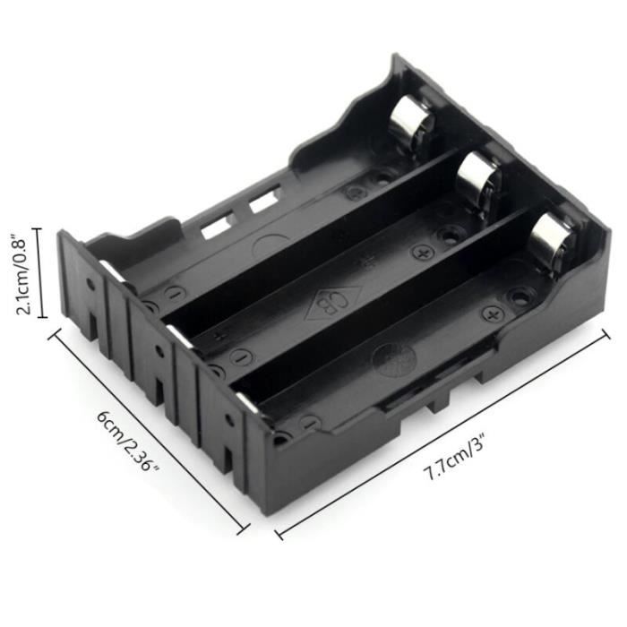 Boîte De Rangement Pour Piles Li-Ion 18650 - Capacité 21 Piles - Étui Plastique Étanche