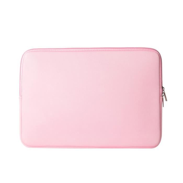 Housse De Transport Motif Fleur Pour Votre Ordinateur Portable 15 Pouce Rose Clair 396x278x23mm