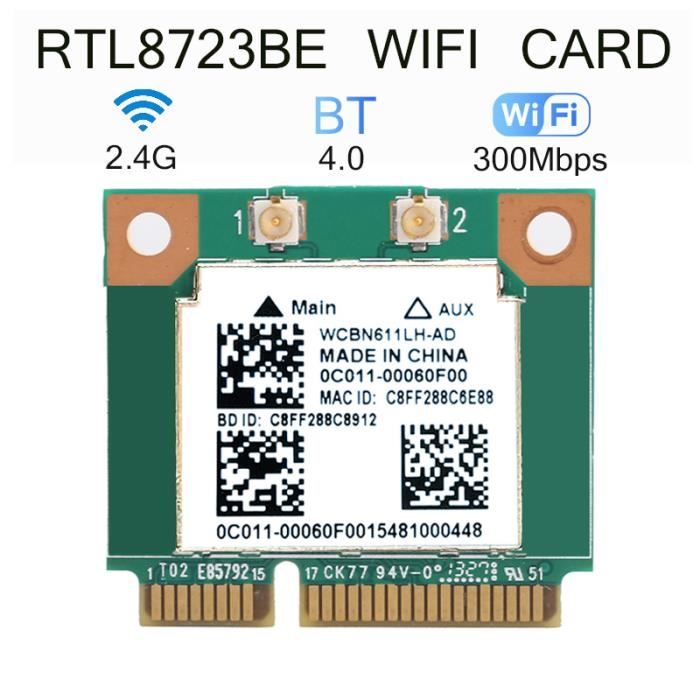 thumbnail image 2 of WiFi Card PCIe Network Card, RTL8822CE Gigabit 2.4G 5G Dual Band Bluetooth 5.1 Wireless Network Card WiFi Module Network Adapter 2 of 12