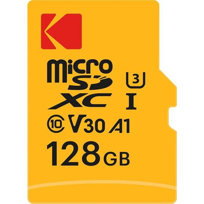 Carte Micro SD 128 Go UHS-I U3 V30 A1 microSDHC-XC - Carte Mémoire