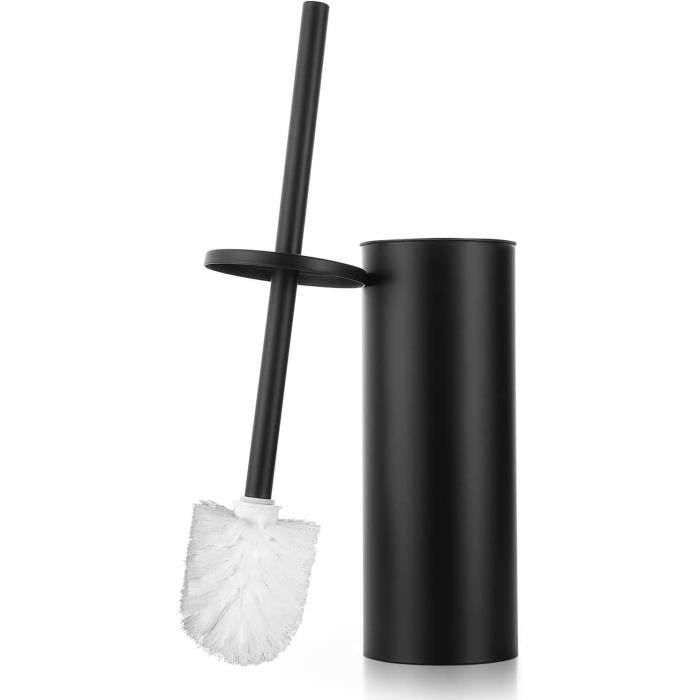 SOPRANNOMIN Brosse Toilettes SUS304 Acier Inoxydable Avec Support - Balai WC Argent Design Moderne