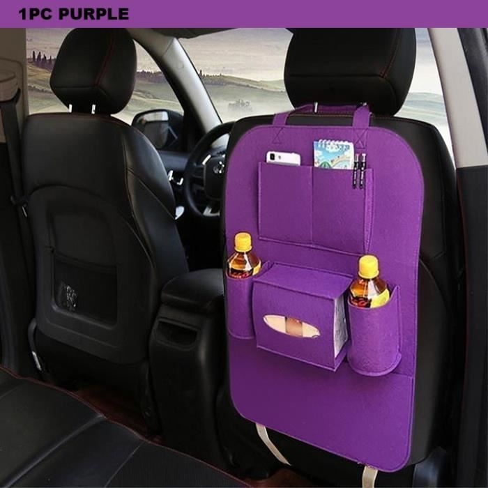 1pc-violet - Sac de rangement multi-poches pour siège arrière de voiture, Sac  de transport pliable, Porte-éva - Cdiscount Auto