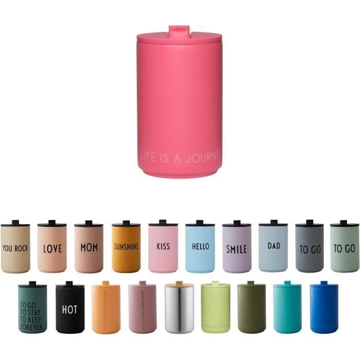 Tasse Isotherme En Acier Inoxydable Double Paroi Avec Poignée Et Couvercle - Garde Tes Boissons Chaudes Ou Froides Longtemps !