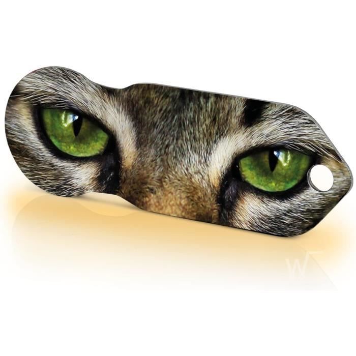 Code24 Clé Passe Partout Pour Caddies PorteClés „Yeux Du Chat" Avec Jeton Caddie