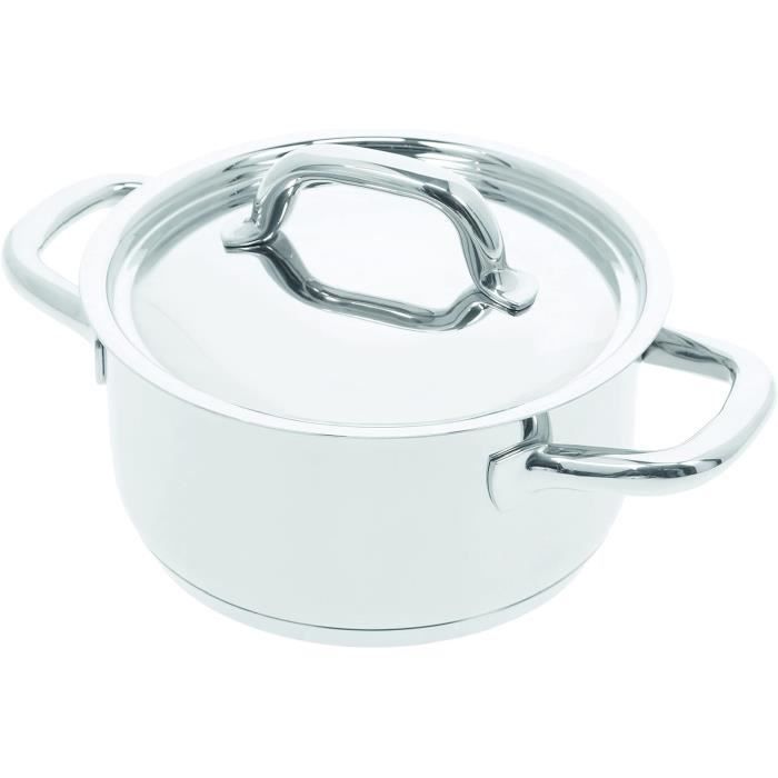 Casserole Inox Induction KARL HAUSMANN Lot De 3 Casseroles Induction Inox - Avec Couvercle Verre Compatible Tout Feux Gaz électrique