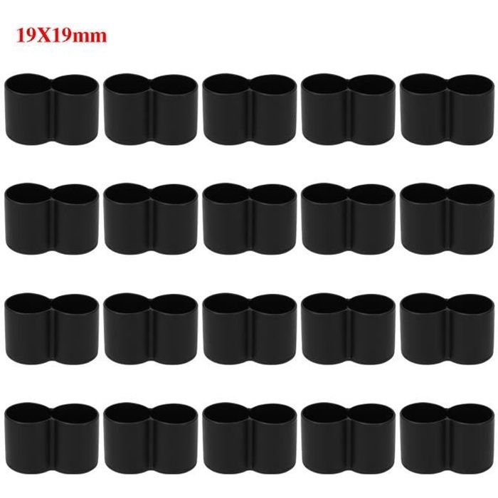 5x EMBOUT DE TUBE ROND RENTRANT PLASTIQUE DIAMETRE 20MM CHAISE MEUBLE