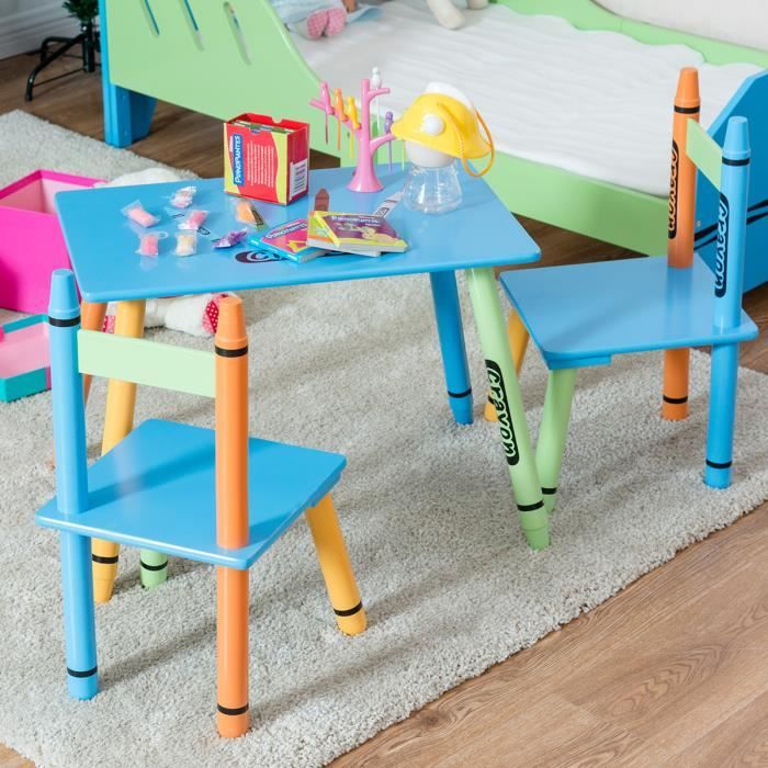 Crayon store kids table