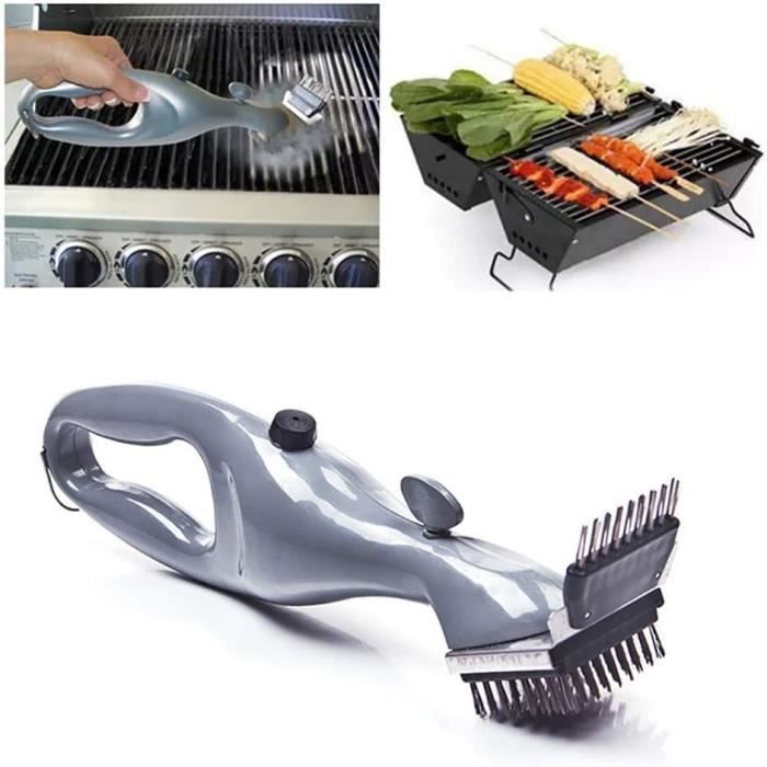 Kit De Nettoyage Barbecue Sans Poils - Brosse Grattoir En Inox, 435 X 85 Mm