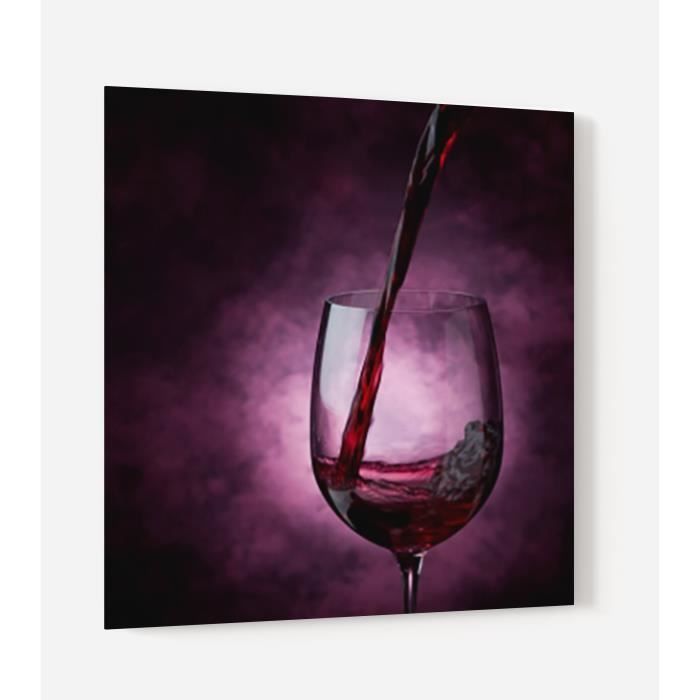 Fond De Hotte Verre De Vin Rouge En Panneau Composite Aluminium L 60 X H 70 Cm Achat Vente Credence Fond De Hotte Verre De Vin Cdiscount