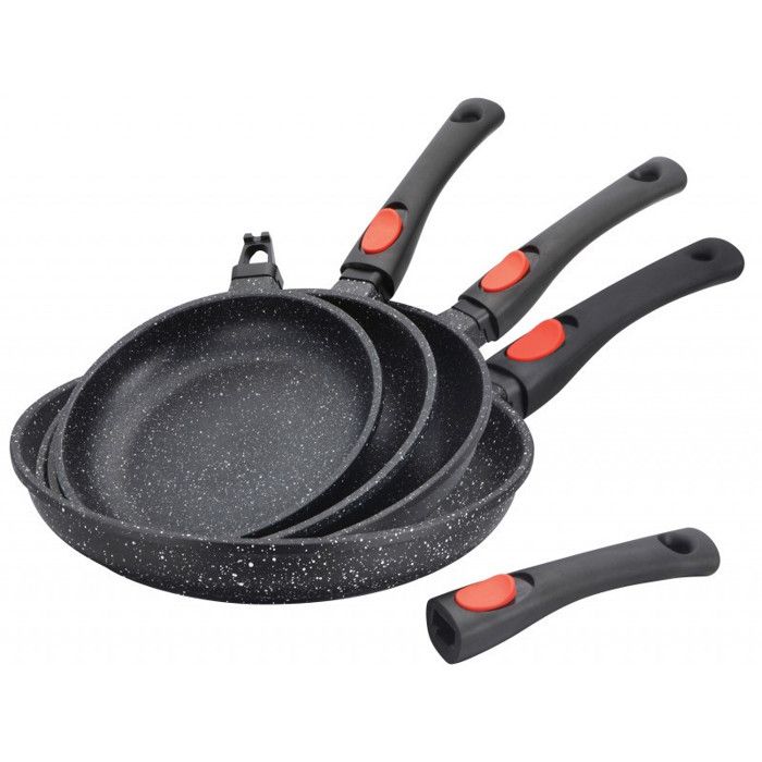 sauteuse 28 cm Poêles 32 cm manche amovible, induction, antiadhésive,  Schumann professionnel - Poele / sauteuse - Achat & prix