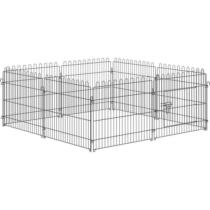 Barrière De Sécurité Pour Chien Semiocthome - 6 Panneaux, 61 Cm De Haut, 280 Cm De Large, Sans Perçage - 7