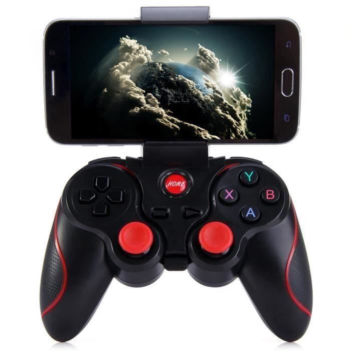 Manette de jeu sans fil Bluetooth 3.0 T3 pour Smartphone Android avec support pour smartphone Aa76632