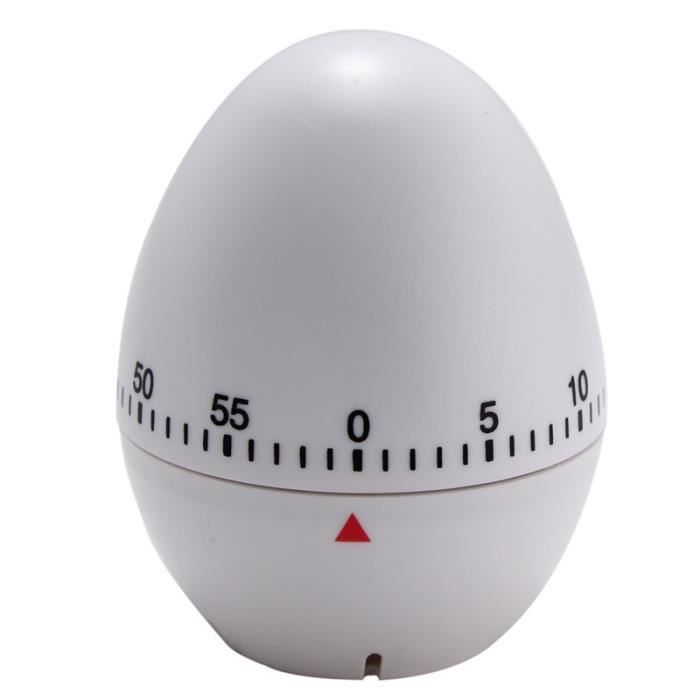 Minuterie Cuisine Compteur Alarme 60 Minutes oeuf Mignon Blanc - Cdiscount  Maison