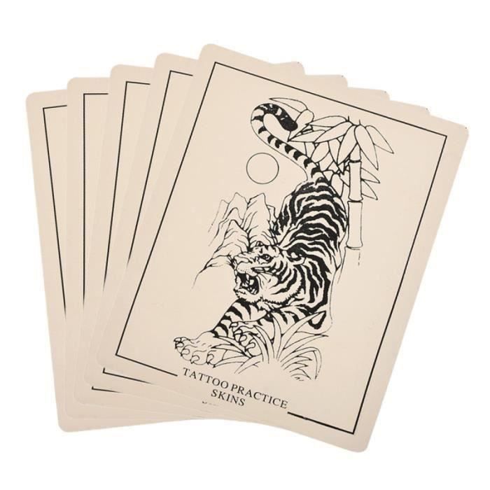 5pc Pratique De La Peau De Tatouage Peau De Silicone De Modele De Tigre Pour La Formation D Apprentissage De Tatouage Prix Pas Cher Cdiscount