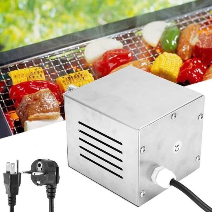 Aohuada 25 W 60 kg en acier inoxydable Moteur pour barbecue à broche moteur de rôtissoire 220 V 