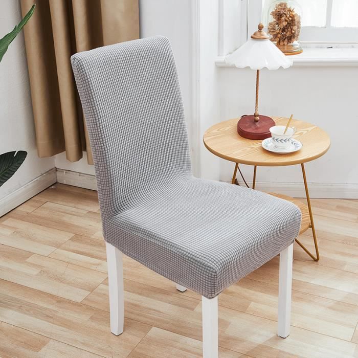 Housse Chaise Haute gris clair
