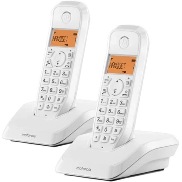 Téléphone Fixe Sans Fil Motorola FW410 - 4G - Répondeur - Noir - Occasion