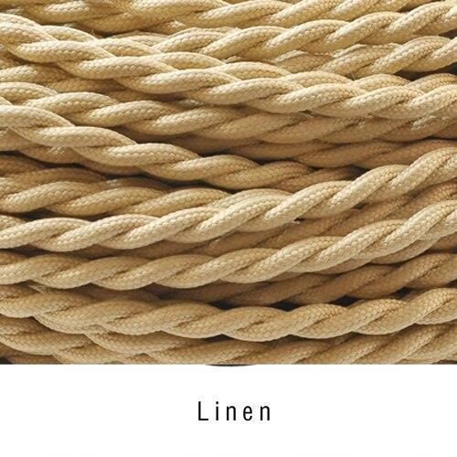 Klartext Textilkabel BELLE ÉPOQUE Für Elektroinstallation, 3 X 1,5 Mm, Goldfarben, 3 M