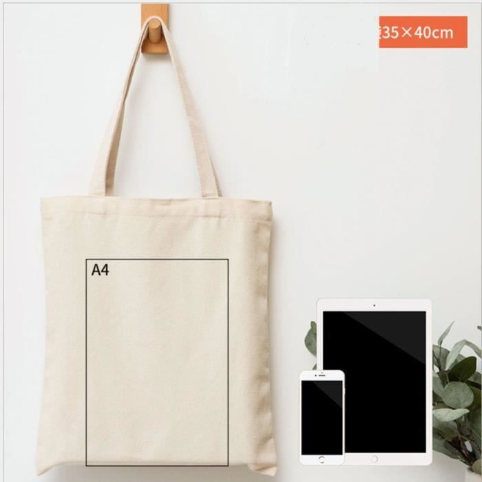 Lot De 5 Sacs à Cordon En Coton – 35x40 Cm – Sac De Sport, Sac à Peindre, école, Loisirs – Toile Naturelle Beige
