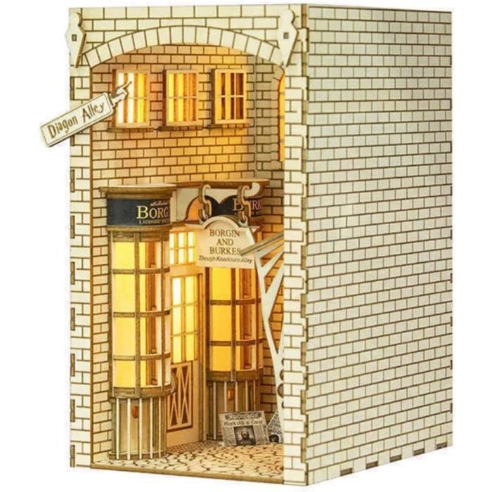 Dragon Book Nook 3D - Serre-Livres Fantastique Gothique, Décoration Halloween Et Étagère