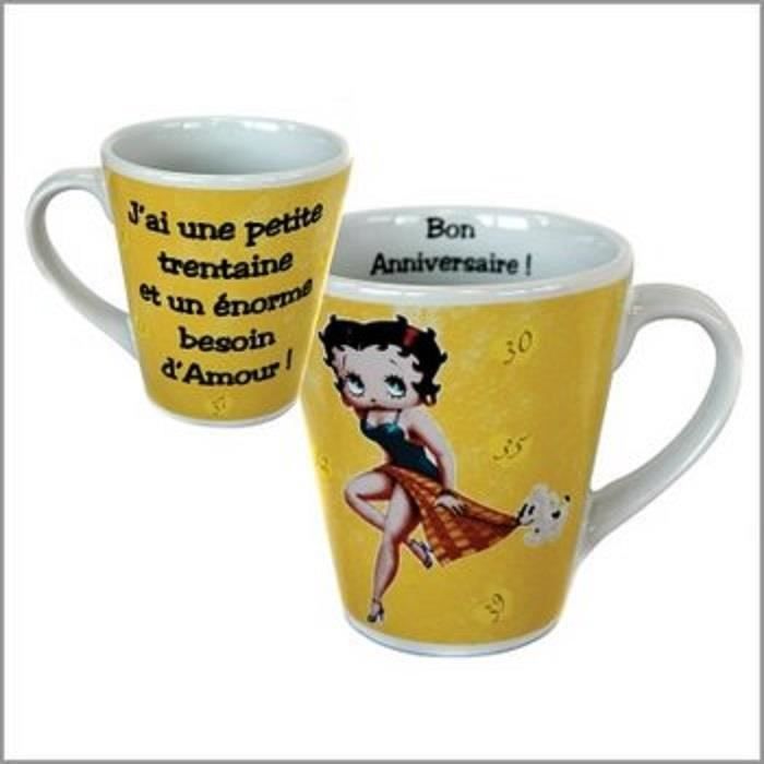 Mug Betty Boop Anniversaire Special 30 Ans Cdiscount Maison