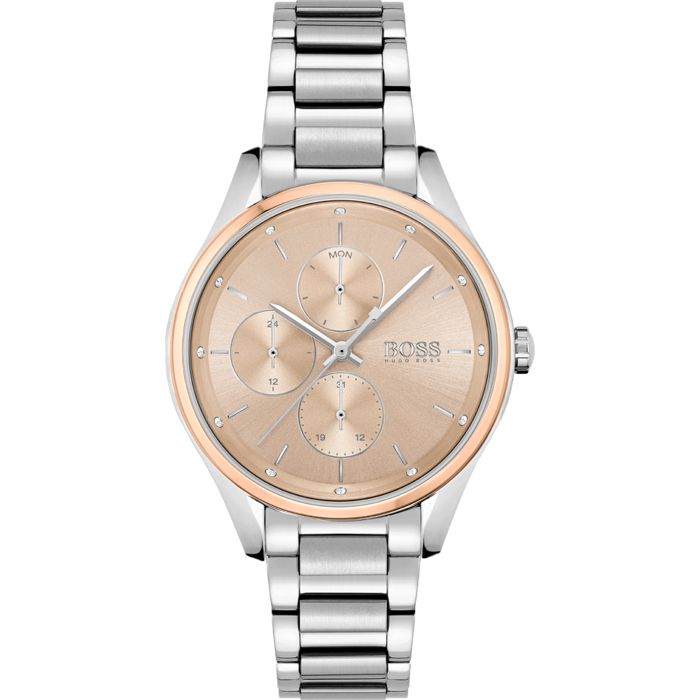 Montre Hugo Boss Pour Femme - Neuve Sans étiquette, Cadran Argenté Ou Or Rosé - Quartz