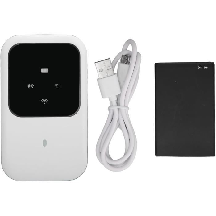 Routeur Wifi 4G Portable, Point D'Accès Wifi Mobile, Batterie Légère De 2100Mah, Affichage Led