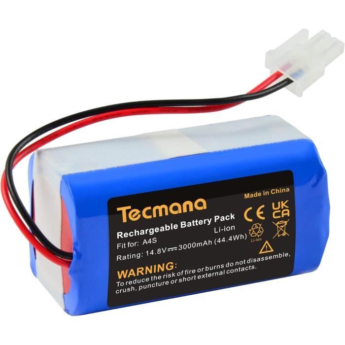 Vhbw Batterie compatible avec Ecovacs CEN 540, KK8, N79S, V7, V780, V7S aspirateur, robot électroménager (2600mAh, 14,8V, Li-ion) | Leroy Merlin