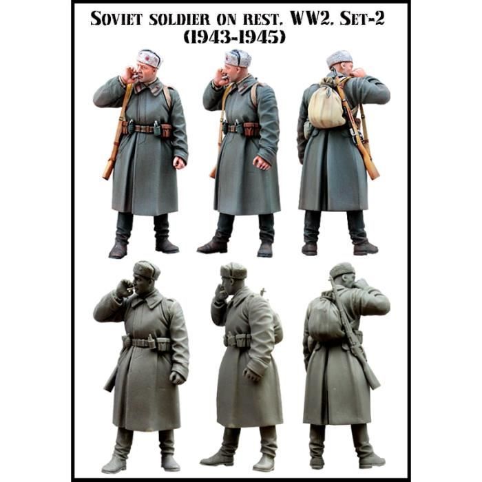 Figurines Résine 1/35 Soldats Allemands WWII – Non Assemblées, Non Peintes – Pour Modélisme Et Décoration - 6
