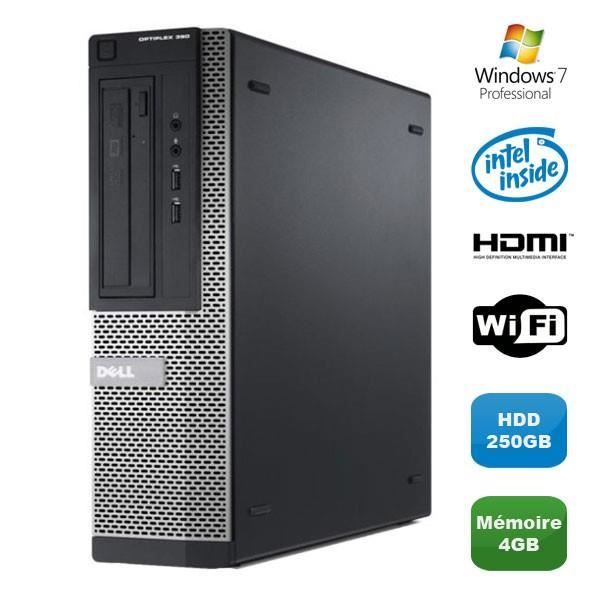 Dell - PC de Bureau Optiplex 390 - Intel Core i3 - RAM 8Go - Stockage