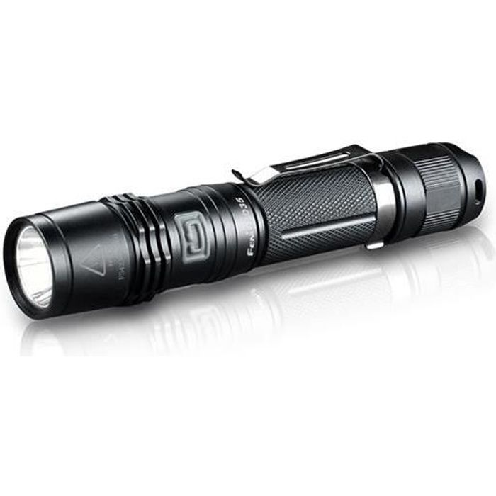fenix pd35, lampe torche, noir, aluminium, ipx8, led, 50000 h
