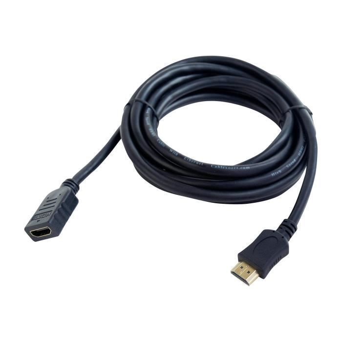 Gembird CC-HDMI4X HDMI avec câble d'extension Ethernet HDMI (M) pour HDMI (F) 50 cm