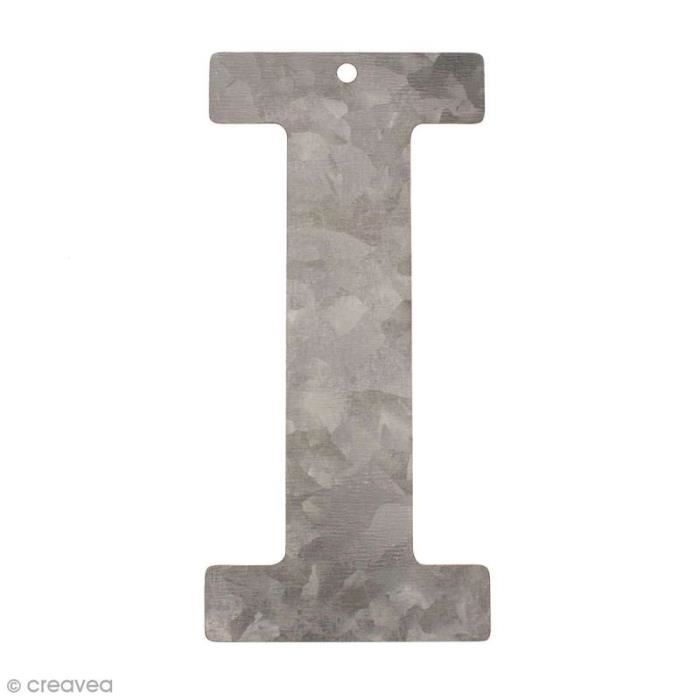 Lettre R En Métal Galvanisé 12cm - Décoration Murale Rustique Pour Intérieur/Extérieur | Initiale, Mot DIY