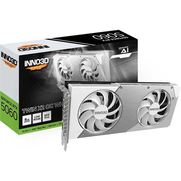 Carte Graphique Inno3D GeForce RTX 5060 TWIN X2 OC – 8 Go GDDR7, PCI Express 5.0 - vue 3