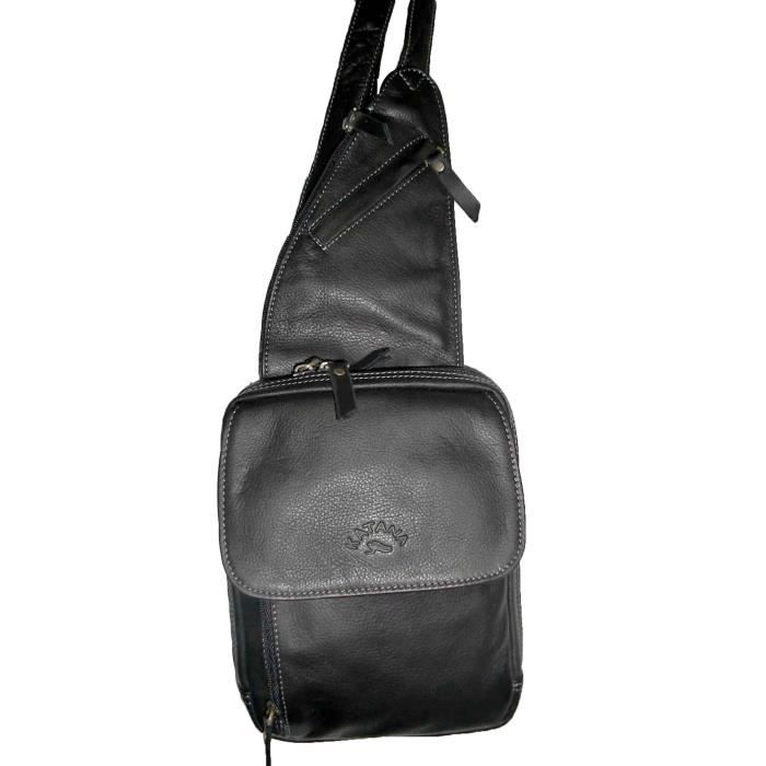 Sac De Voyage Katana en Cuir De Vachette Grainé K 69253