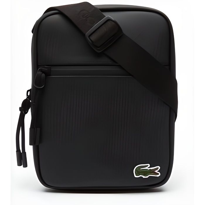 Lacoste Homme Noir petite sacoche zipp e L.12.12 Concept en
