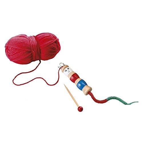Tricotin En Bois Avec Aiguille MegaCrea DIY - 13,7 X 2,5 Cm - Couleurs Tendance