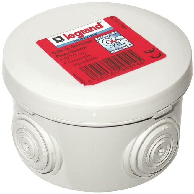 Legrand Boîte de dérivation étanche ø70 mm x 45 mm - vue 1