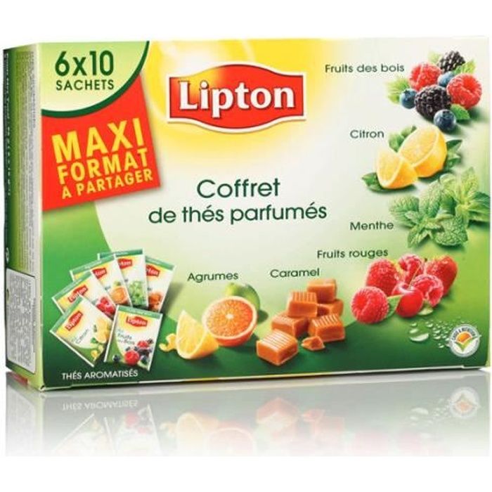 LIPTON Coffret thé varié, 6 x 96 gr - Cdiscount Au quotidien