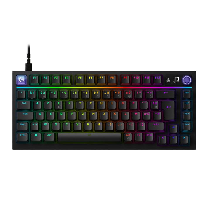 Clavier gamer - Filaire - Logitech G - G316 X 75 - AZERTY - USB - Noir