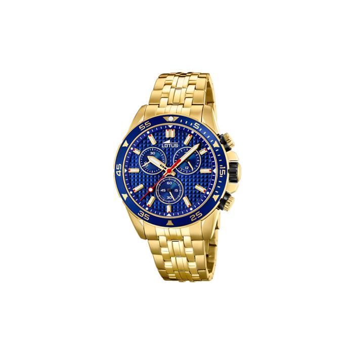 Montre Chronographe Homme Sector - Cadran Bleu 12 Heures - Étanche 100 M - Modèle Expander - Neuve Avec étiquettes