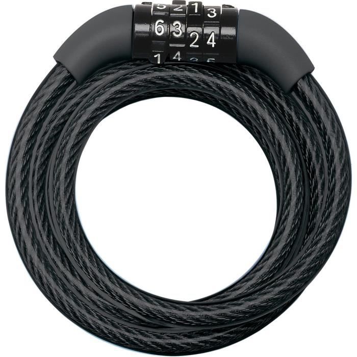 MASTER LOCK Cable Antivol Vélo - 1,2 m câble