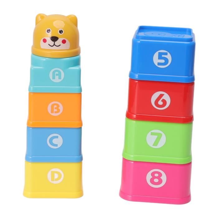 Tasses à Empiler,8 Pcs Bébé à Empiler Jouet de Trier et à Empiler Tasses à Empiler,8 Pcs Bébé à Empiler Jouet de Trier et à Empiler