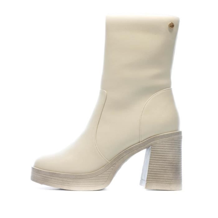 Bottines top femme blanche