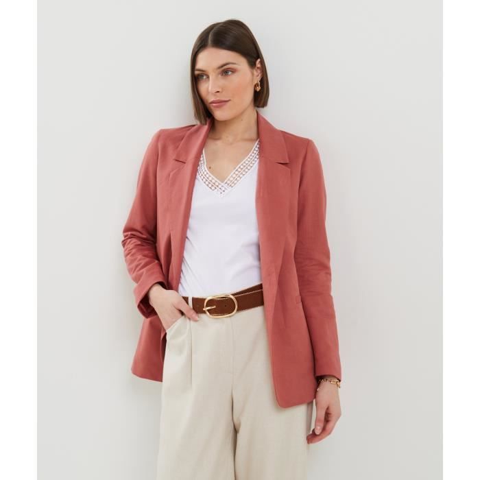 GRAIN DE MALICE Veste blazer femme Bordeaux Cdiscount Pret a Porter