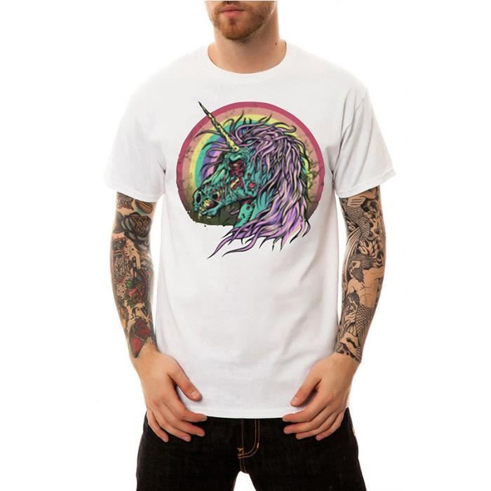 T Shirt Homme De Marque Tee Shirt Col Rond A Manches Courtes T