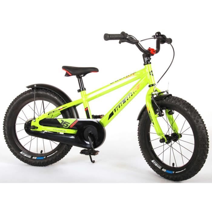 Velo Enfant Rocky 16 Pouces Vert Rocky 95 assemble Frein avant et arriere a retropedalage Cdiscount Sport