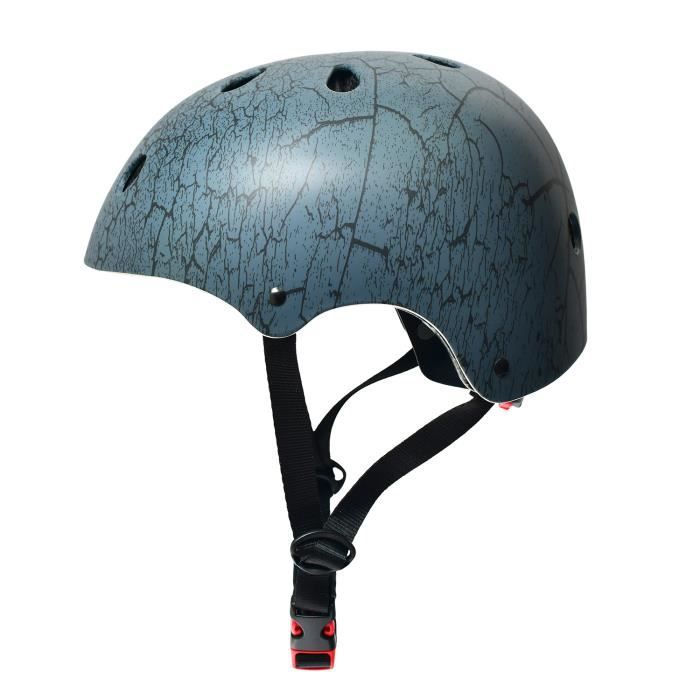 Casque de skate et de vélo - Skullcap by Capital Sports - coque intérieure absorbant les chocs - Taille S - Bleu crack